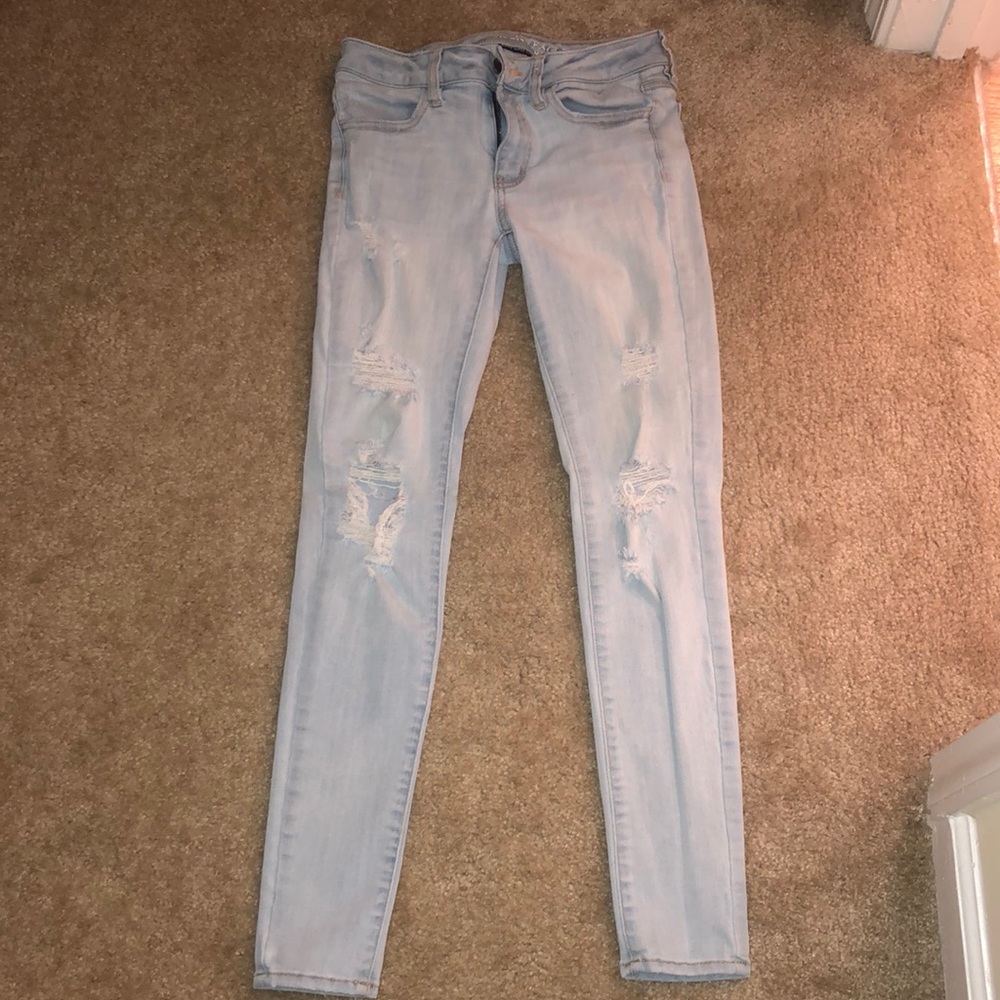 American eagle light denim jegging